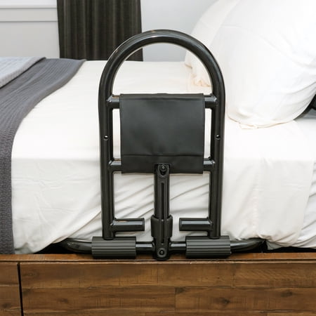 Stander Prime Bed Handle, Bariatric Safety Bar for Adults, Seniors, and Elderly, Removable Guardrail and Stand Assist, Fits Most King, Queen, Full, and Twin Beds, ASTM Safety Approved Bedrail