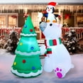 thumbnail image 1 of FT Christmas Inflatable Stacked Snowman with Buildin LEDs Blow Up Inflatables for Xmas Party Home Indoor Outdoor Yard Garden Lawn Winter Décor, 1 of 8