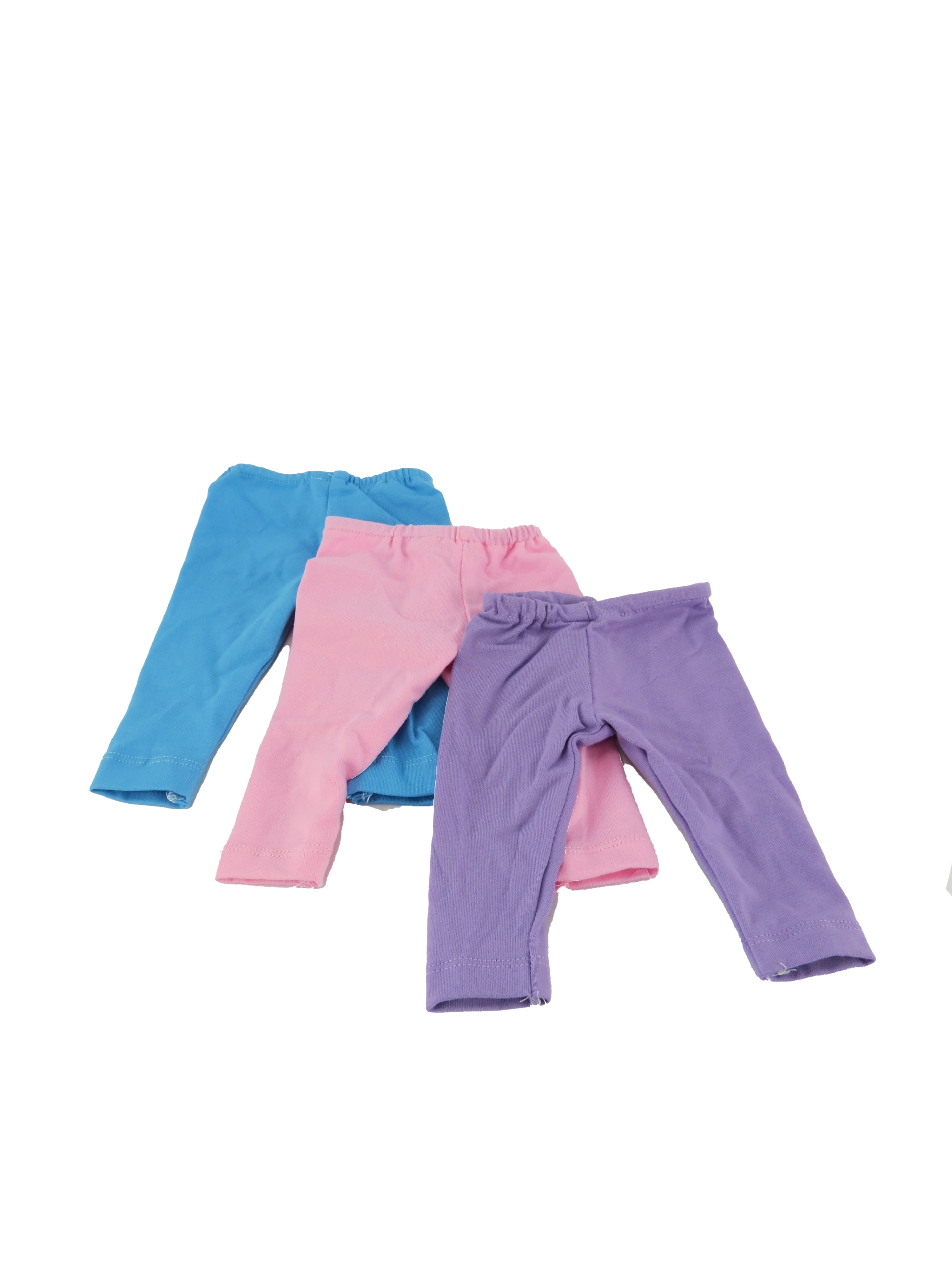 3 Pack of Light Colored Leggings For 18 Inch Dolls