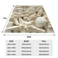 thumbnail image 3 of Sikiie Starfish and Sea Shells Ultra-Soft Micro flannel Blanket Luxury All Seasons Warm Blanket for Bedding Sofa and Travel (4 sizes)-80"x60", 3 of 7