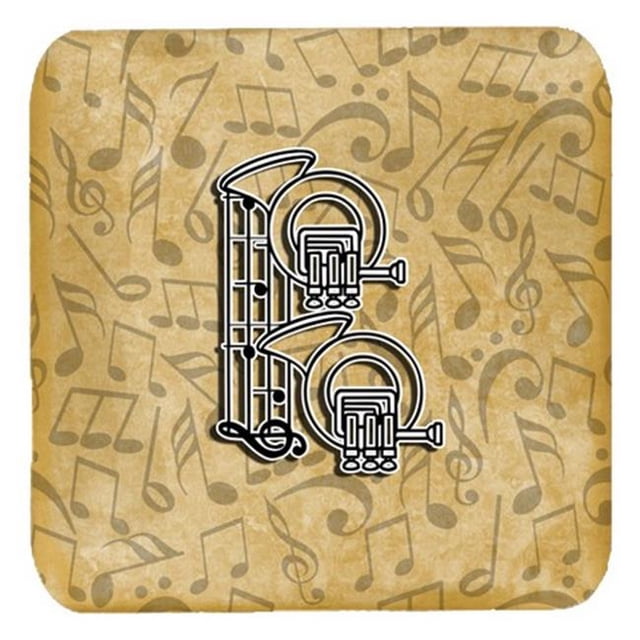 Carolines Treasures CJ2004-BFC Letter B Musical Instrument Alphabet Foam Coasters- Set Of 4