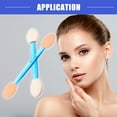 thumbnail image 2 of Vocoste 50 Pcs Dual Sides Eye Shadow Sponge Applicators with Container, Eyeshadow Brushes Makeup Applicator, Blue White, 2 of 7