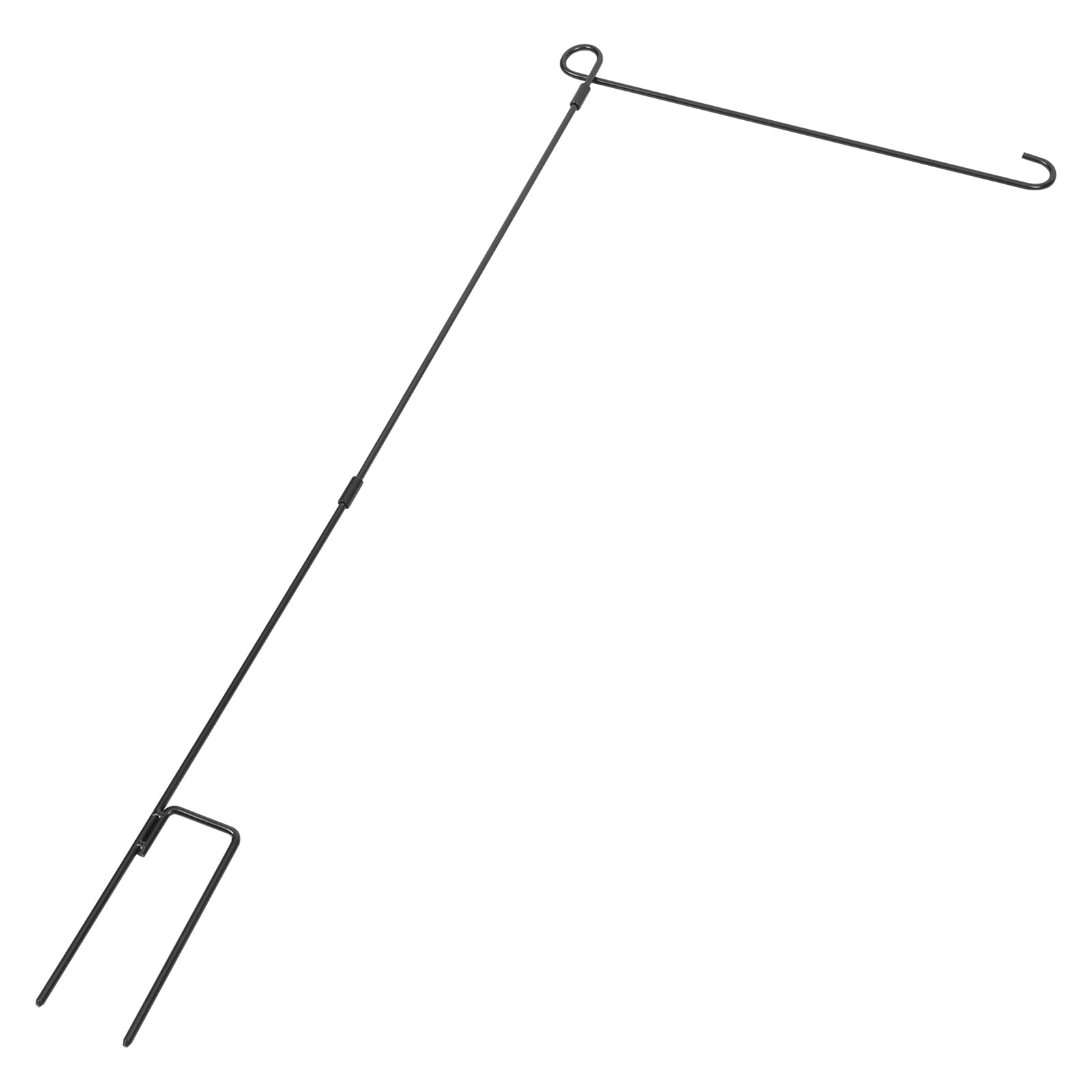 ELAYARD Iron Garden Flag Stand Set Clip, Wind-Resistant Flagpole Holder for Outdoor Yard, Lawn and Patio Display