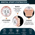 thumbnail image 4 of SHIMELE Digital Sports Watch Luminous Waterproof Electronic Watch Multifunction Alarm Stopwatch Calendar Display Casual Wrist Watch for Daily Use, 4 of 6
