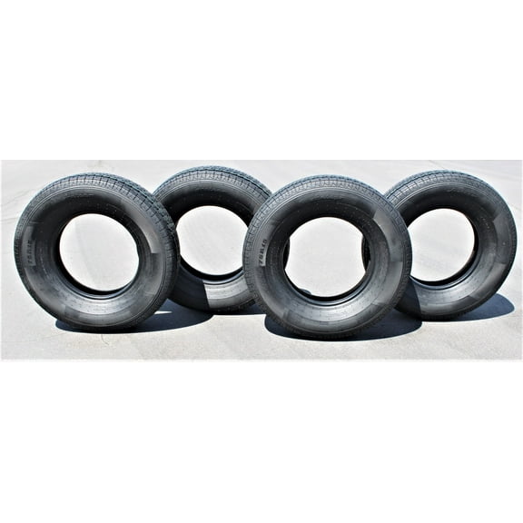 Antego ST225/75R15 Radial Trailer Tire - 8 Ply Load Range E (Set of 4)
