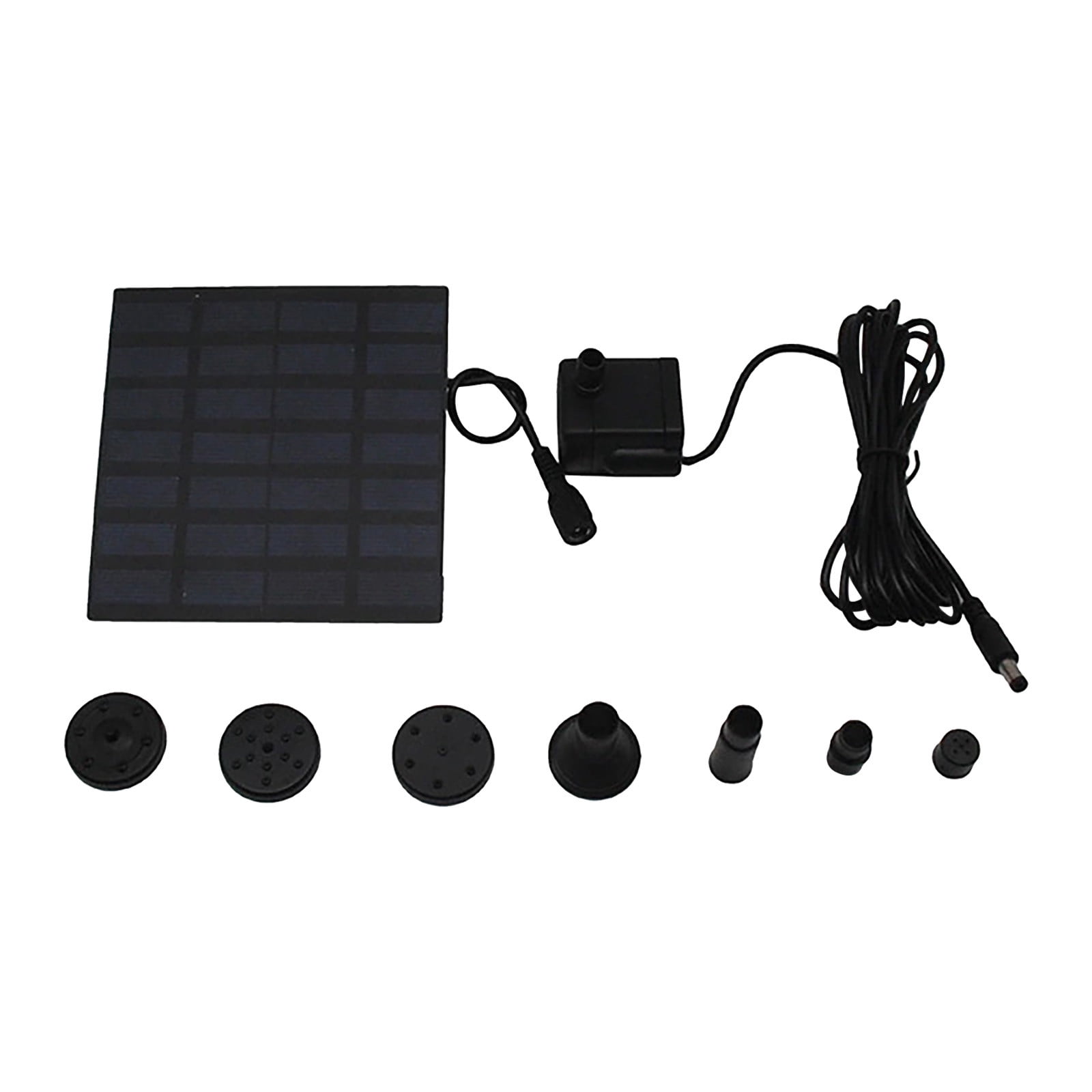(Clearance) BNNG Solar Water Fountain, Water Lily Solar Fountain for Bird Bath, Garden Decor Solar Fountain, Fountain Pump for Bird Bath Outside Pond and Backyard, 7 Nozzles