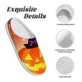 thumbnail image 5 of Wukai Halloween Print Women's Indoor Bedroom Slipper Slip On Shoes, Unisex House Shoes with Anti-Skid Sole for Men, Gift for Women Men-13, 5 of 7