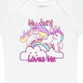 thumbnail image 4 of Inktastic My Aunt Loves Me Unicorn Girls Baby Bodysuit, 4 of 5