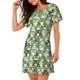 thumbnail image 2 of Easygdp Cute Frog Camisón de manga corta para mujer, informal, estampado, 2 of 6