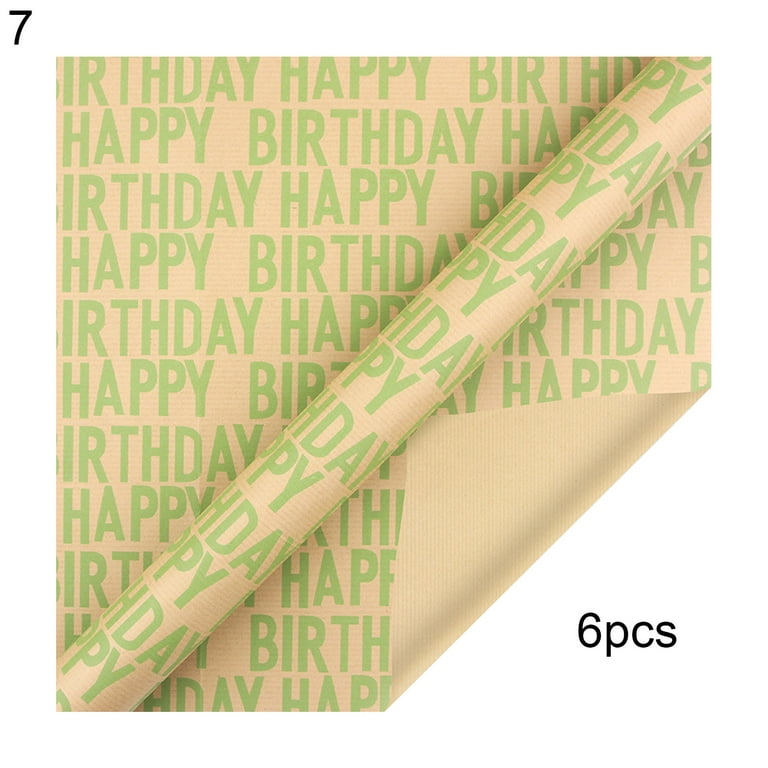 Birthday Wrapping Paper Roll for Boys Girls Kids Men Women - Blue Happy  Birthday Gift Wrap Paper for Party - 1 Roll, 18.1 inch x 33 feet 