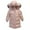Pink, variant on Children's Winter Down For Girls Korean Colorful Mid Length Thickened Coat For Middle And Large Children And Boys