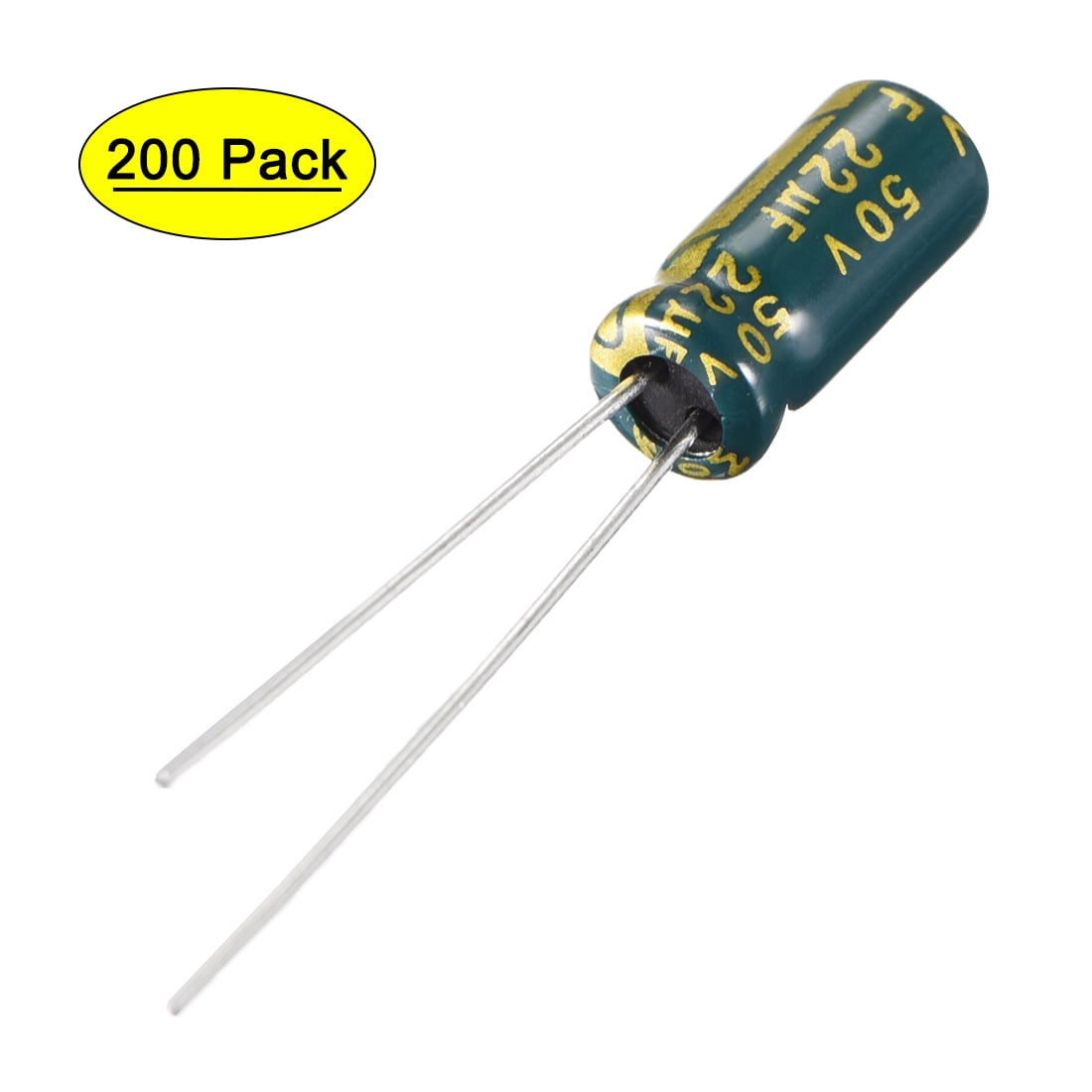 Uxcell 5x11mm 22uf 50v Low Esr Aluminum Radial Electrolytic Capacitors 0 Pack Walmart Com