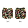 thumbnail image 3 of Balery Tropical Flowers (2) Pattern Women's Running Shorts with Liner 2 Pockets Elastic Workout Athletic Gym Yoga Shorts-Large, 3 of 7