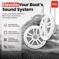 thumbnail image 2 of Altavoces marinos BOSS Audio MR6W 6.5 180 W de doble cono blanco, 2 of 9