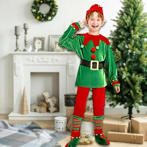 Forum Novelties Jingles The Elf Costume - Child Size Medium, Polyester Christmas Elf Outfit