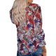 thumbnail image 3 of Camiseta con estampado floral para mujer, camiseta de manga larga, blusa tipo túnica suelta para mujer, Tops para estar en casa, 3 of 3