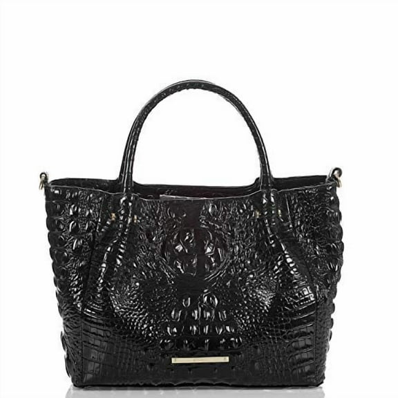 Brahmin Small Mallory Black Satchel