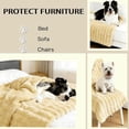 thumbnail image 5 of Emotional Support Blanket Yellow – Soft Calming Security Blanket, Machine Washable Flannel Pet Throw, Dog Mood Calming Blankets for Crate, Sofa, Bed & Car Seat,70*100 cm, 5 of 7