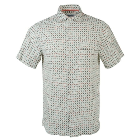 Tommy Bahama Men's Atomic Geo Print Silk Camp Shirt-CC-S
