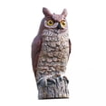 thumbnail image 1 of DOLITY 2 Pcs Figurine Hibou Répulsif pour Oiseaux Protecteurs de Jardin Naturels Écureuils Corbeaux, 1 of 8