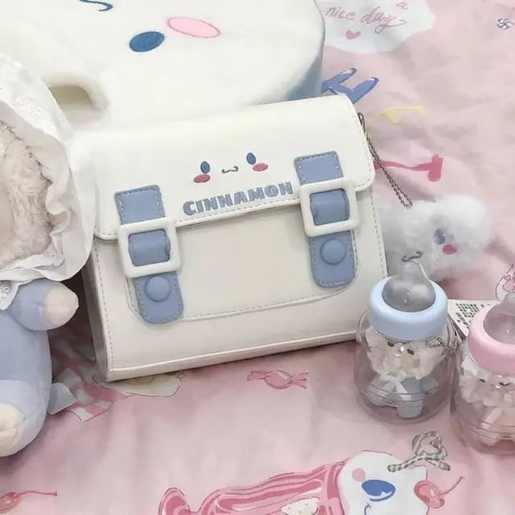 Hello Kitty Sacs à Main à la Mode Kuromi Sacs Bandoulière pour Femmes Sac à Main Sanrio pour Filles Cinnamoroll Mignon Sac à Bandoulière Latérale Étui à Clés
