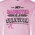 thumbnail image 4 of Inktastic My Daughter is a Survivor Breast Cancer Awareness Long Sleeve T-Shirt, 4 of 5