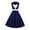 Blue, variant on TSADFHJI Black Skirt Women Holiday Women's Color Block Sleeveless Dress Patchwork Evening Gown L Red