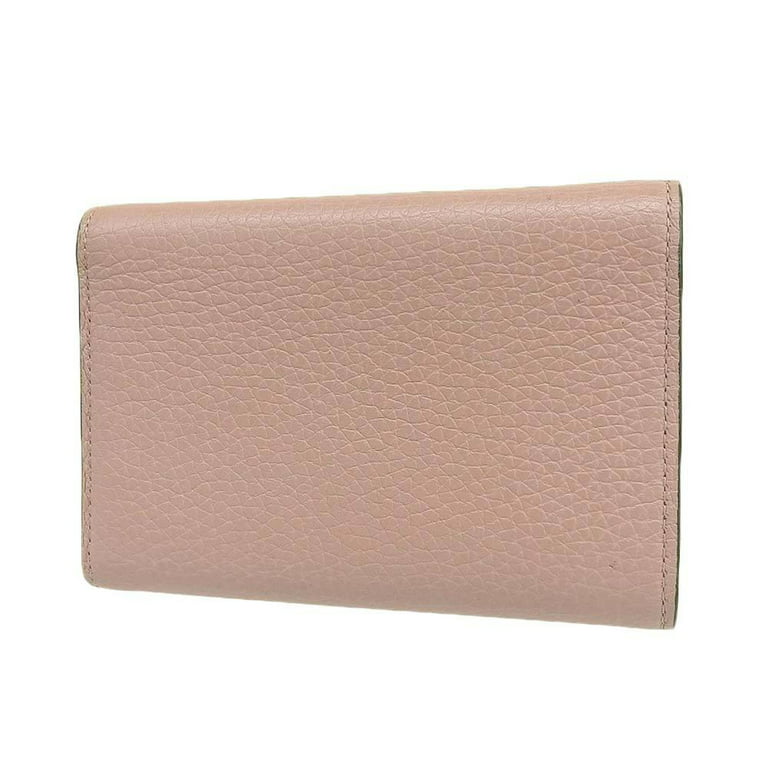 Authenticated used Louis Vuitton Louis Vuitton Portefeuille Capucine Compact Wallet Trifold Pink M62156, Adult Unisex, Size: (HxWxD): 13.5cm x 9cm x
