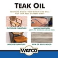 thumbnail image 4 of Watco A67141 con acabado de aceite de teca para interior/exterior, 1 litro, 4 of 5
