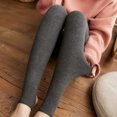 thumbnail image 3 of Womens Winter Warm Leggings Elastic Velvet Fleece Lined Thick Tight Leggings, 3 of 8
