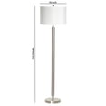 thumbnail image 5 of Metal Floor Lamp with Tubular Support and Push Through Switch, Silver- Saltoro Sherpi, 5 of 5