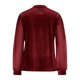 thumbnail image 5 of TaTaai Ladies Long Sleeve Round Neck Top Velvet Mesh Insert Blouse Solid Color Dressy Casual Evening Wear Gift, 5 of 6