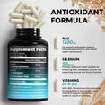 thumbnail image 2 of NAC Supplement | Selenium | B6 | B12 - Antioxidant, Immune Support - N Acetyl Cysteine 600 mg per Capsule, 1200 mg per Serving - Made in USA - Non-GMO, Gluten-Free, Vegan - 2 Month Supply, 2 of 5
