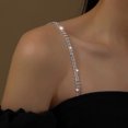 thumbnail image 3 of 1 par de tirantes sexys con brillantes diamantes de imitación para sujetador, cadena para bodas, bikini, fiestas, joyería para sujetador, accesorio para vacaciones en la playa de verano., 3 of 8