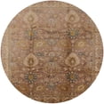 thumbnail image 1 of Ahgly Company Indoor Round Mid-Century Modern Light Brown Oriental Area Rugs, 8' Round, 1 of 6