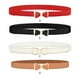 thumbnail image 5 of Jumpingount Banda de cintura Estilo simple Universal Bowknot estrecho Correas de cuero delgadas sólidas con hebillas Adornos de chaqueta Día de Type9 NO9, 5 of 6