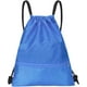 thumbnail image 1 of Mochila con cordón, impermeable, con bolsillo con cremallera, para gimnasio, natación, para hombres y mujeres., 1 of 6