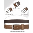 thumbnail image 4 of Maikun Men's Belts Brown Vintage Crazy Horse Leather Belt Removable Buckle Adjustable Length, 4 of 7