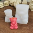 thumbnail image 4 of YEUHTLL Little Bear Decoration Candle Silicone Mold Resin Epoxy Craft Polymer Clay Craft DIY Ornament Jewelry Candle Making Tool, 4 of 18