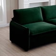 thumbnail image 6 of 155 Inch Oversized Modular Sectional Sofa with 2 Ottomans, U Shaped Sectional Couches with 37" Extra Wide Seat for Huge Person, Comfy Extra Large 4 Seat Sofa Set, Green, 6 of 9