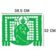 thumbnail image 3 of Papel Picado San Judas Tadeo | Guirnaldas | Enramado | 5 tiras de 5 metros | diseño Religioso verde y blanco con colores vibrantes | enramada mexicana artesanal | decoración de papel picado (Plastico), 3 of 6