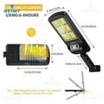 thumbnail image 6 of Solar Lights, Solar Street Lights Outdoor 2500W Solar Lamp With 3 Light Mode Waterproof Motion Sensor Security Lamp For Garden Patio Path Yard
--------
Super Bright & Energy Efficient, 6 of 7