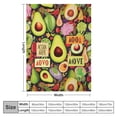 thumbnail image 4 of Nawypu Cozy Green Avocado Blanket Super Soft Throw Blankets Flannel Lightweight Plush Fuzzy Cozy Soft Bed Throws for Sofa Bed Deco Gifts. (Avocado), 4 of 6