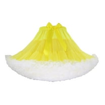 Rosenvy Women's Elastic Waist Puffy Tulle Tutu Skirt