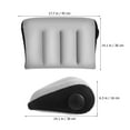 thumbnail image 5 of Homoyoyo Portable Inflatable Pillow Grey Quick Inflate Deflate for Travel Use, 5 of 8