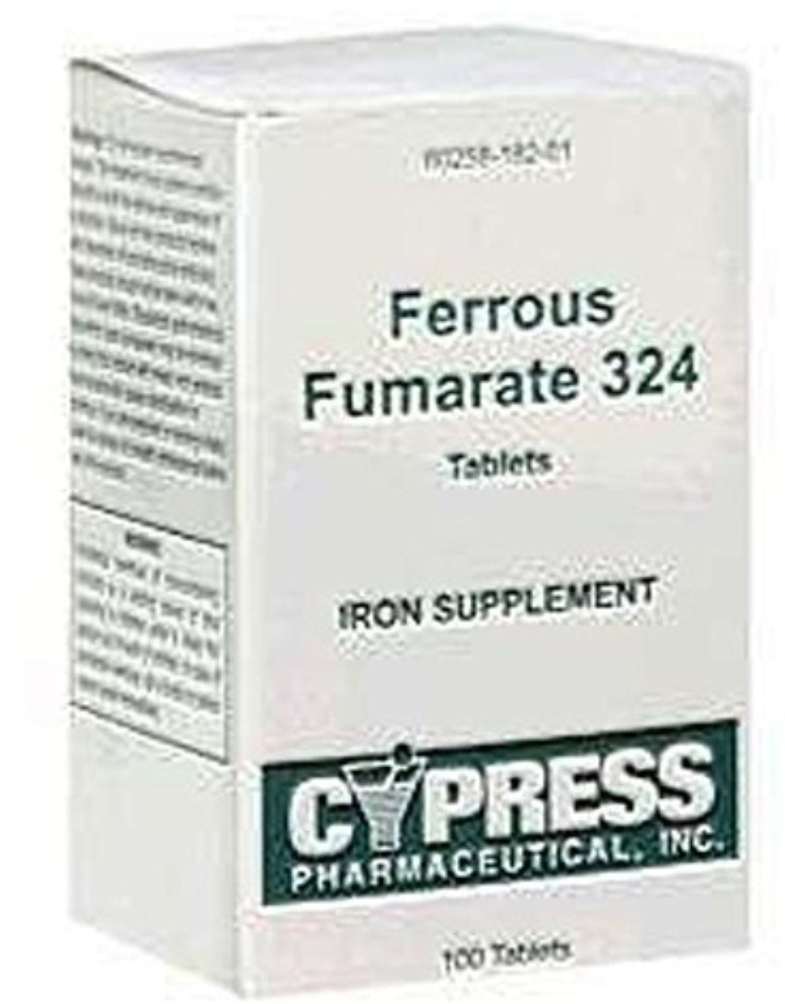 Cypress Ferrous Fumarate Iron Supplement Tablets, 100 Count