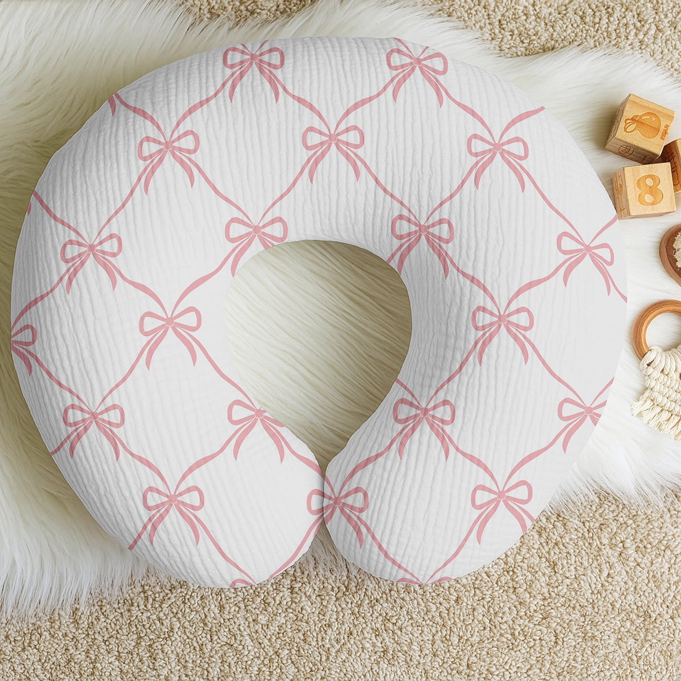 Sweet Jojo Designs Ballerina and Ballet Bows Girl 2 Pack Muslin 100% Cotton Nursing Pillow Covers