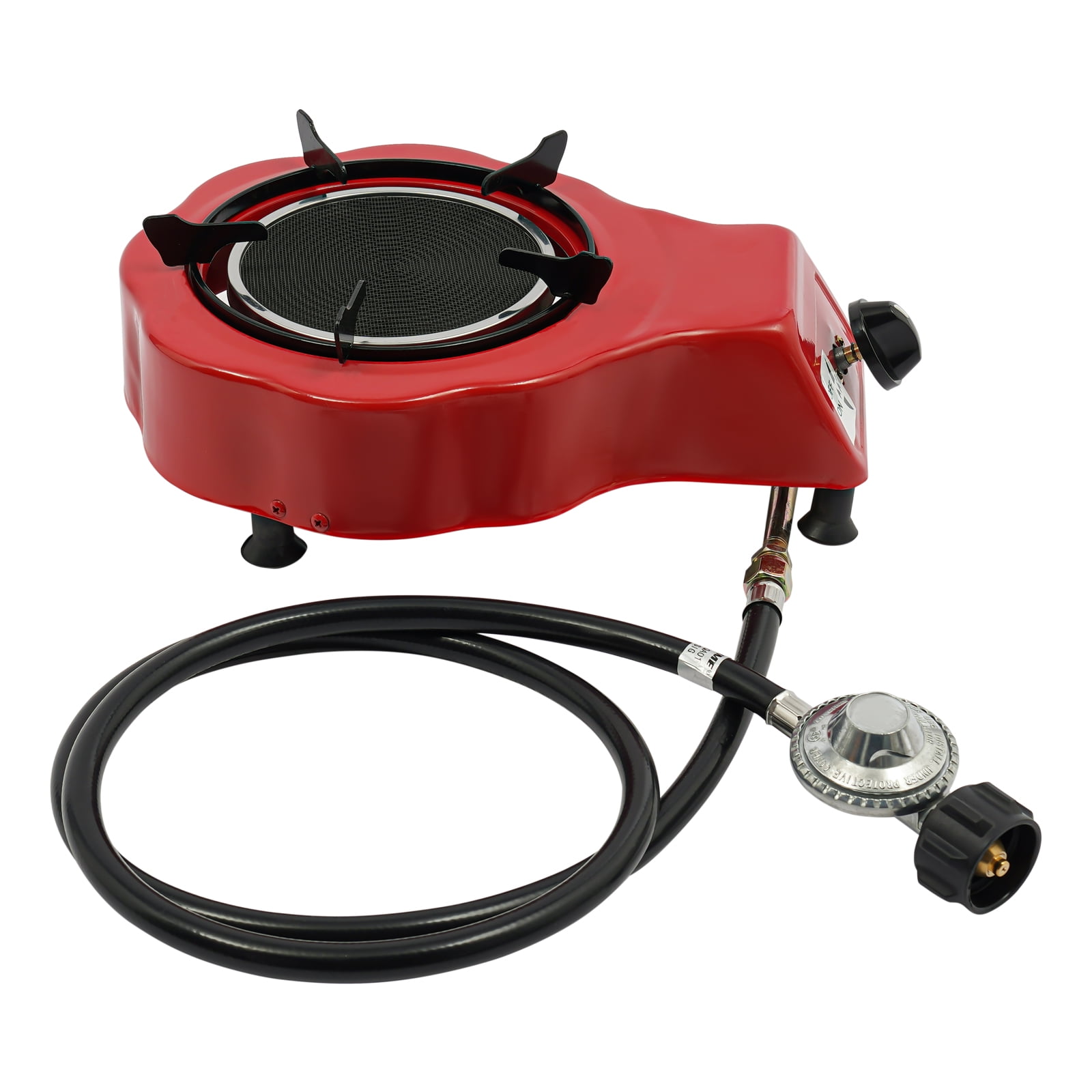YIYIBYUS Single Burner Gas Stove, Portable Liquefied Petroleum Gas Stove, Outdoor Indoor Camping Stoves for Frying Pans, Pottery Pans, Flat-bottomed Pans