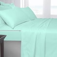 thumbnail image 2 of DNG Creations 6 Piece Zipper Sheet Set - Include (1 Elastic Fitted Sheet , 2 Base Sheet has Zipper, 1 Flat Sheet And 2 Pillowcase) 6 Inch Deep Pocket ( Stripe Aqua Blue - Full ), 2 of 7