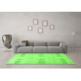 thumbnail image 3 of Ahgly Company Indoor Round Solid Green Modern Area Rugs, 7' Round, 3 of 4